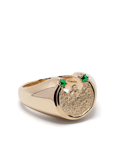 Pascale Monvoisin 9kt yellow gold Mira diamond and emerald ring Gold BAMIR
