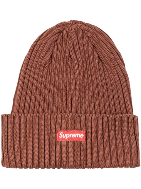 Supreme overdyed Box-Logo beanie Brown SU11793