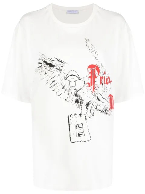 Ih Nom Uh Nit graphic-print short-sleeve T-shirt White NCS22224