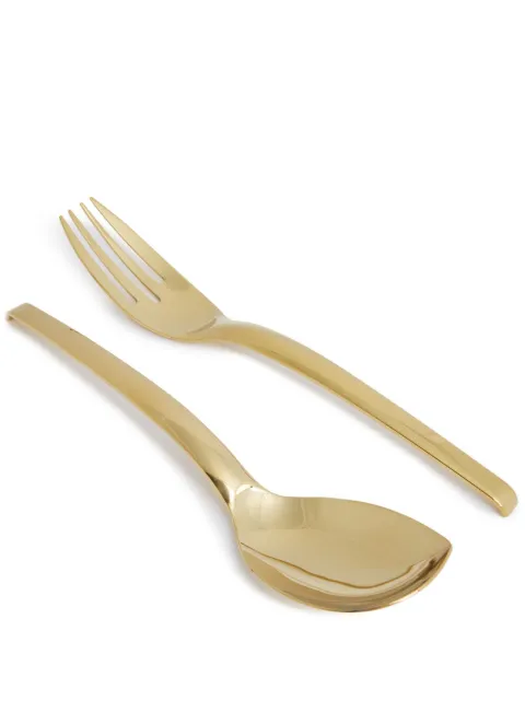 Sambonet Living spoon and fork set Gold 52750G44