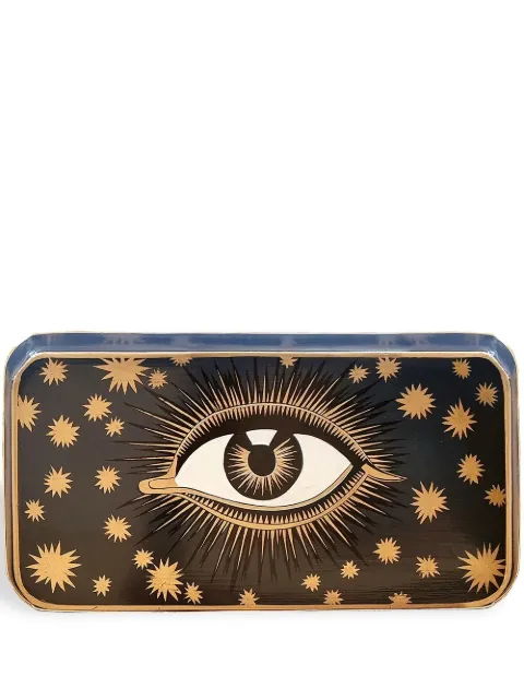 Les-Ottomans Eye-print iron tray Blue EYT02