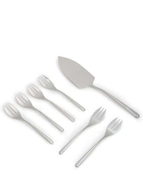 Sambonet Linear cake set (6-person setting) Silver 52513A87