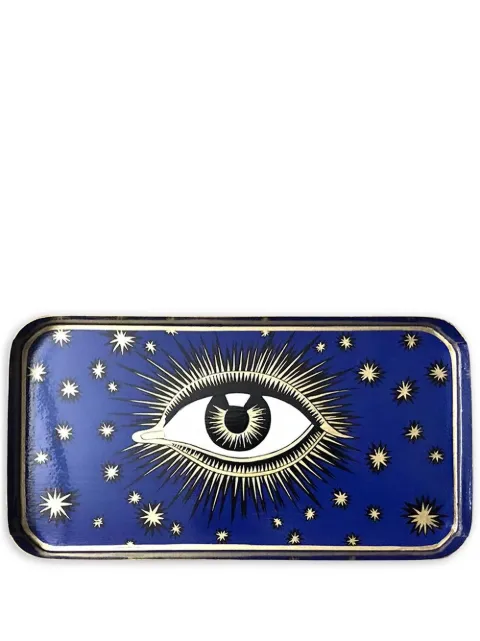 Les-Ottomans eye-motif tray Blue EYT01
