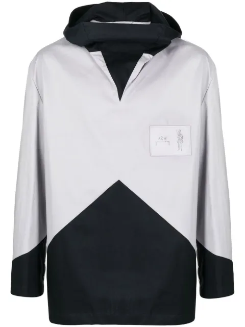 A-COLD-WALL* geometric panelled windbreaker Grey ACWMO095B