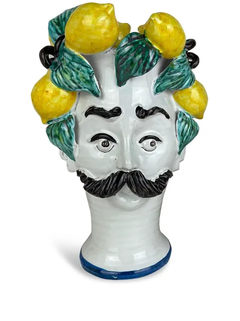 Les-Ottomans Lemon ceramic vase White SCU11