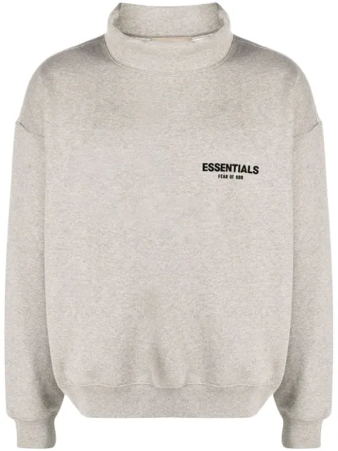 FEAR OF GOD ESSENTIALS funnel-neck sweatshirt Grey 192BT212133F