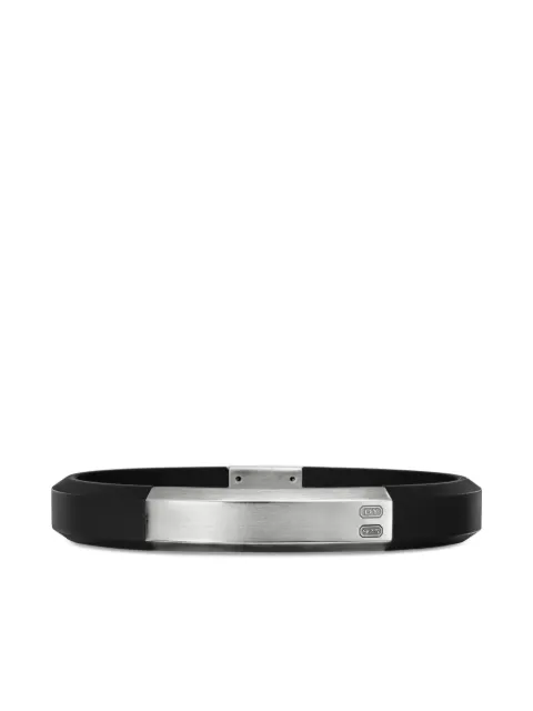 David Yurman sterling silver Streamline ID bracelet (8mm) Silver B25806MSSRBRBLK