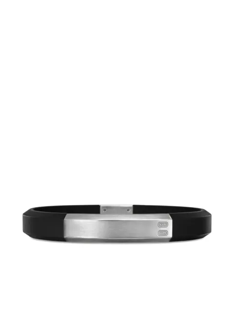 David Yurman sterling silver Streamline ID bracelet (10mm) Silver B25773MSSRBRBLK