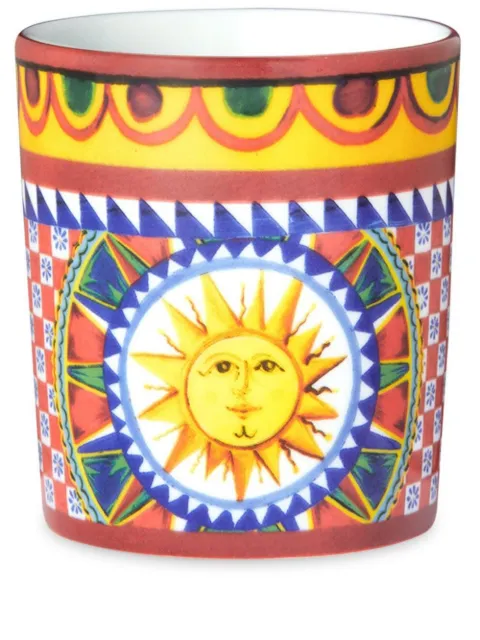 Dolce & Gabbana Carretto Siciliano porcelain wine glass White TCB032TCA21