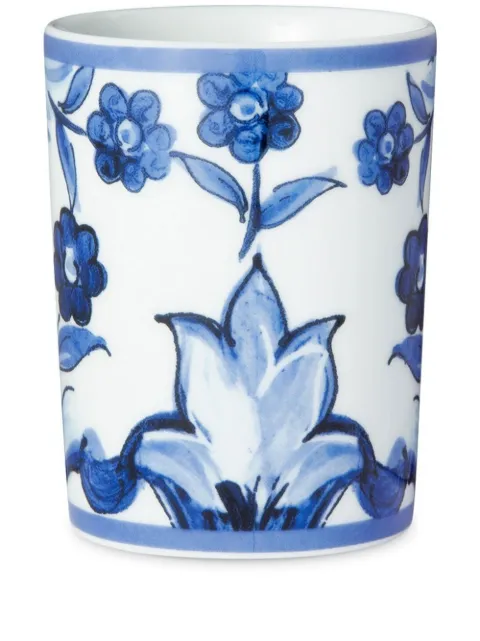 Dolce & Gabbana Blu Mediterraneo porcelain wine glass White TCB031TCA40