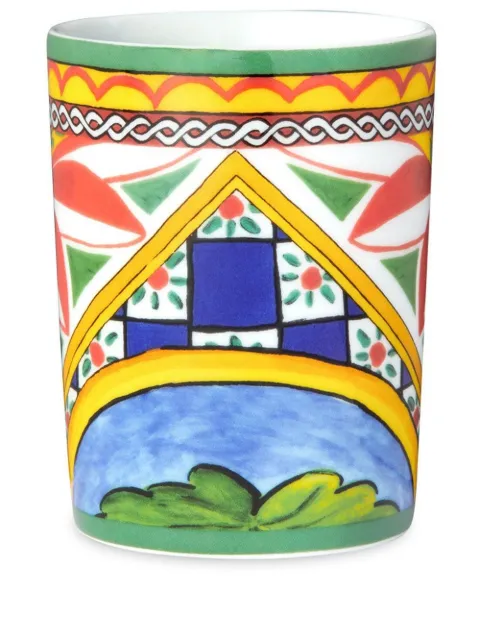 Dolce & Gabbana archive-print porcelain cup White TCB031TCA16