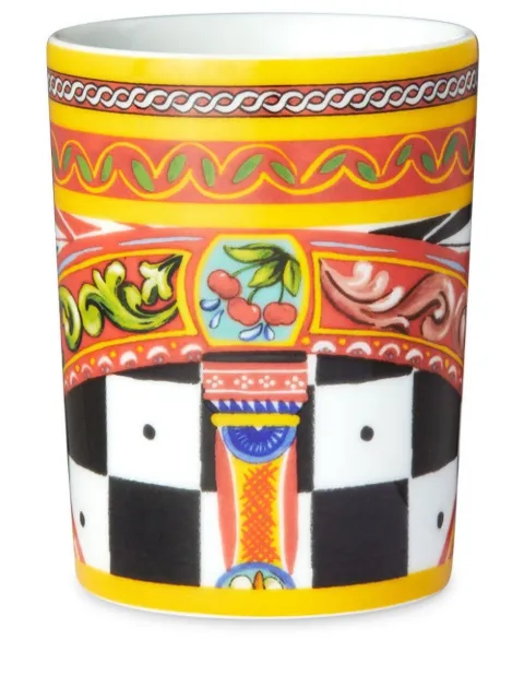 Dolce & Gabbana archive-print porcelain cup Yellow TCB031TCA13