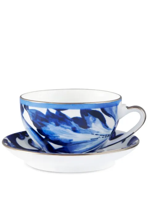 Dolce & Gabbana Blu Mediterraneo porcelain tea set White TC0102TCA41