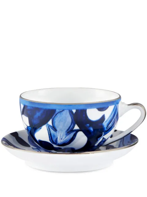 Dolce & Gabbana Blu Mediterraneo porcelain tea set White TC0102TCA39