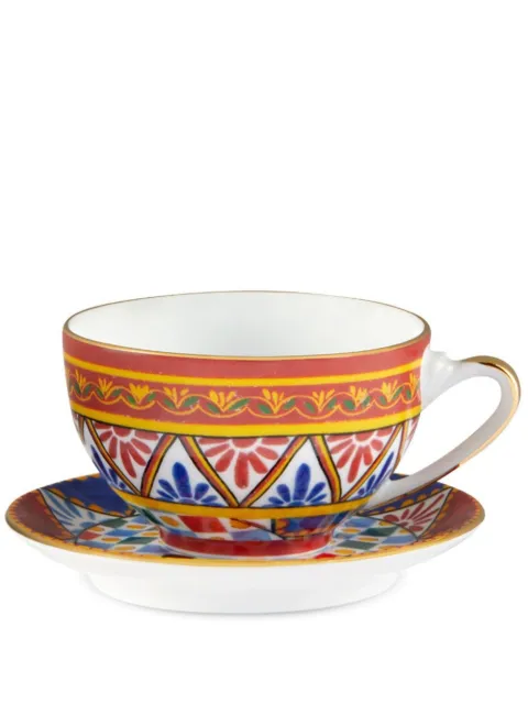 Dolce & Gabbana Carretto Siciliano porcelain tea set Multicolour TC0102TCA24