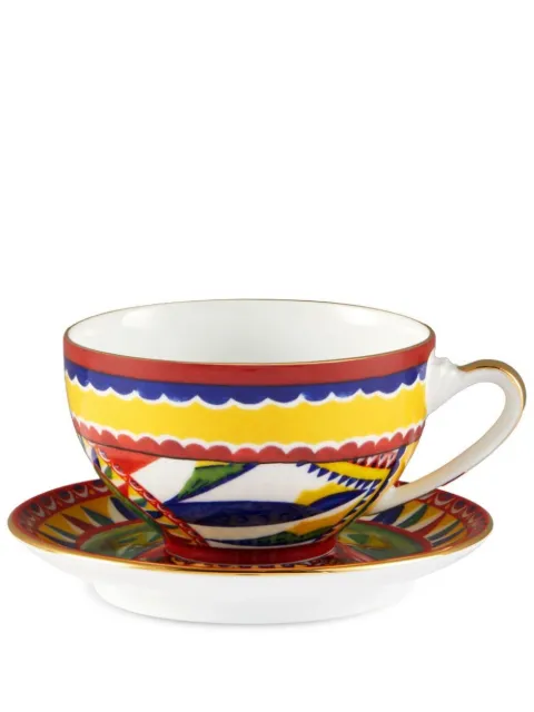 Dolce & Gabbana Carretto Siciliano porcelain tea set White TC0102TCA22