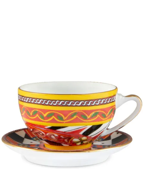Dolce & Gabbana archive-print tea set White TC0102TCA13
