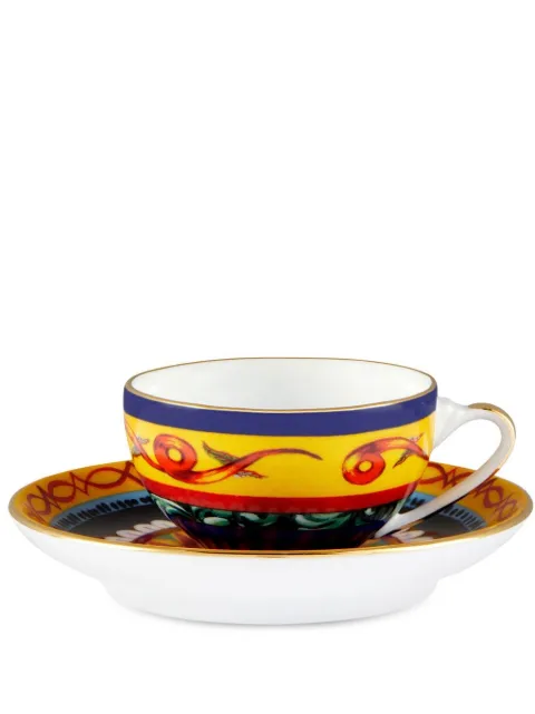 Dolce & Gabbana archive-print espresso set White TC0100TCA17