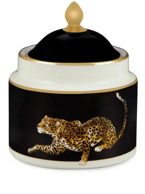 Dolce & Gabbana leopard-print porcelain sugar Black TC0098TCA44
