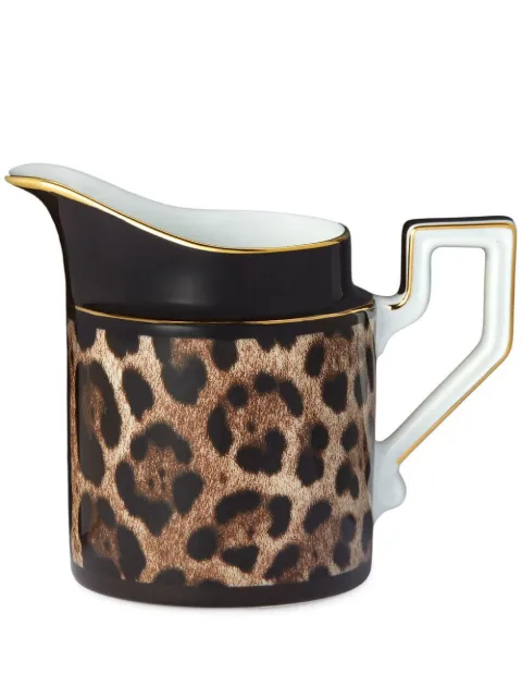 Dolce & Gabbana leopard-print porcelain creamer Black TC0097TCA71