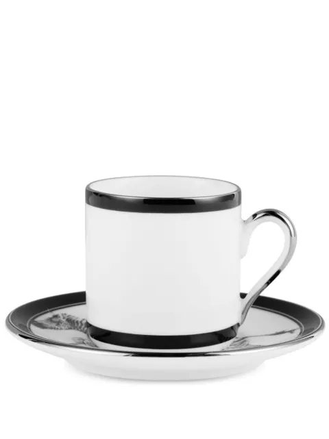 Dolce & Gabbana zebra-print porcelain espresso set White TC0092TCAH3