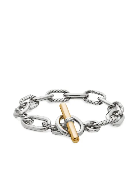 David Yurman 18kt yellow gold and sterling silver DY Madison Toggle chain bracelet (11mm) Silver B17550S8