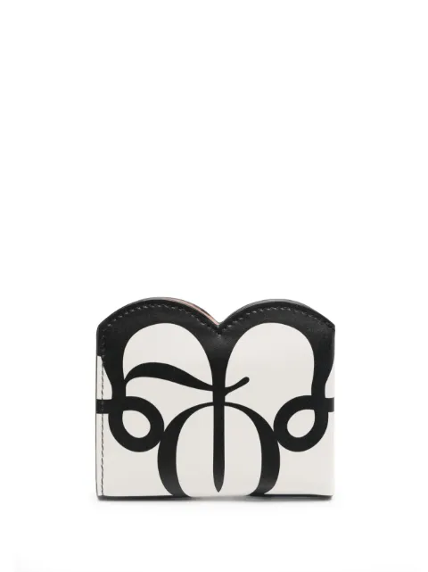 Alexander McQueen Seal logo-print bi-fold wallet Neutrals 7093511BLEE