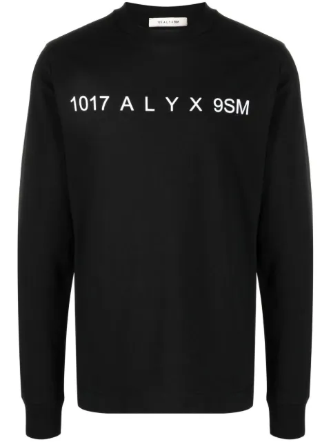 1017 ALYX 9SM logo-print cotton T-Shirt Black AAUTS0320FA01