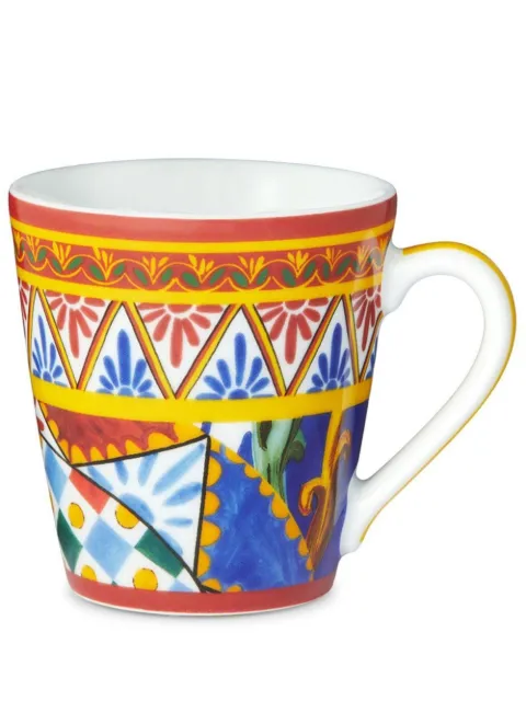 Dolce & Gabbana Carretto Siciliano porcelain mug White TC0096TCA24