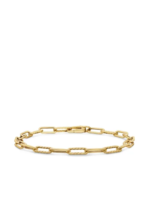 David Yurman 18kt yellow gold DY Madison chain bracelet (4mm) Gold B1784188