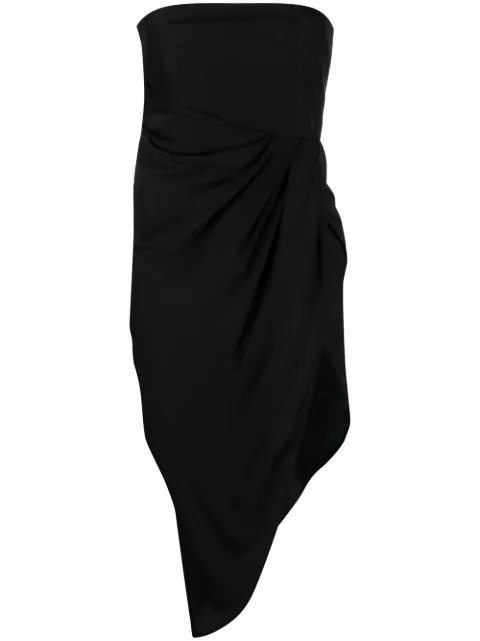 GAUGE81 Lica gathered-detail dress Black 322219
