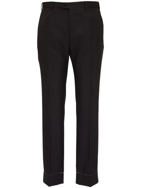 Brioni straight-leg tailored wool trousers Grey O2A2R4000