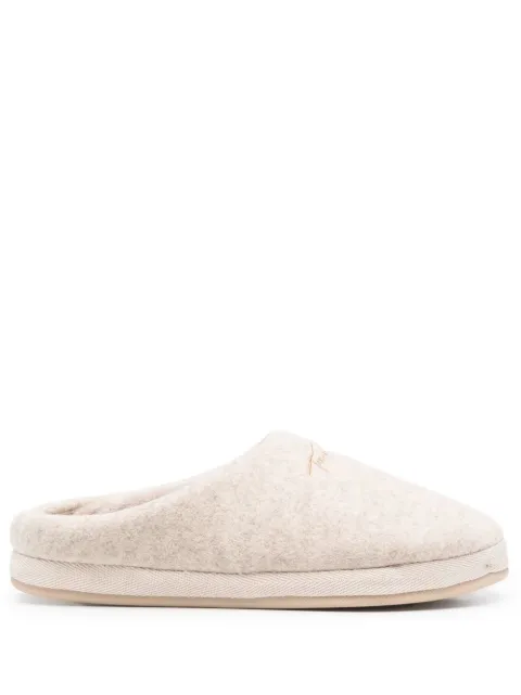 Tommy Hilfiger logo embroidery slippers Neutrals FW0FW06715