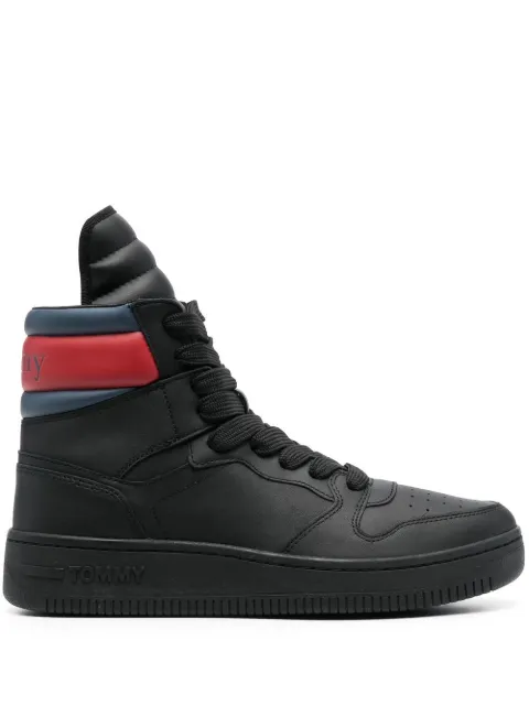 Tommy Jeans high-top lace-up sneakers Black EM0EM01120