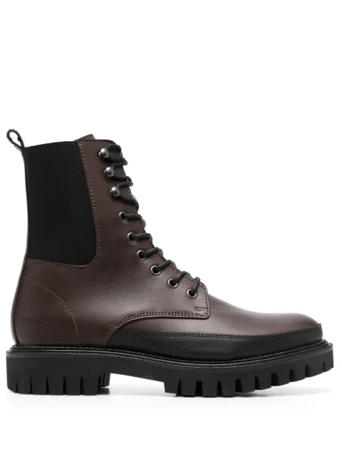 Tommy Hilfiger chunky lace-up boots Brown FM0FM04187