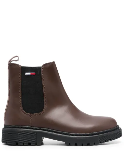 Tommy Jeans slip-on ankle boots Brown EN0EN01986