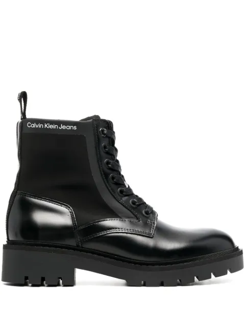 Calvin Klein military combat boots Black YW0YW00673