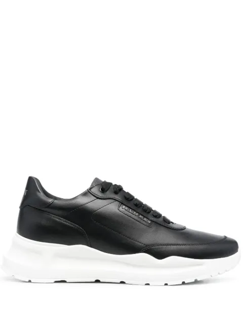 Philipp Plein Runner leather low-top sneakers Black UABSUSC0350PLE075N