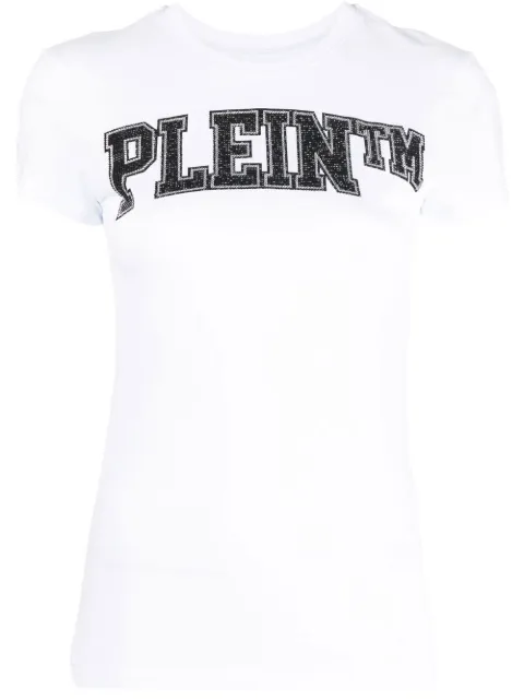 Philipp Plein Sexy Pure Crystal embellished T-shirt White FABCWTK2513PJY002N