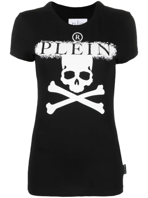 Philipp Plein skull-print short-sleeve T-shirt Black FABCWTK2512PJY002N
