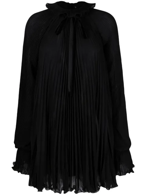 Philipp Plein pleated shift dress Black FABCWRG2364PTE003N