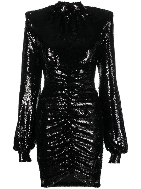 Philipp Plein sequin-embellished dress Black FABCWRG2338PTE003N
