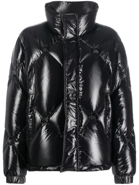 Philipp Plein quilted puffer jacket Black FABCWRB1074PNY002N