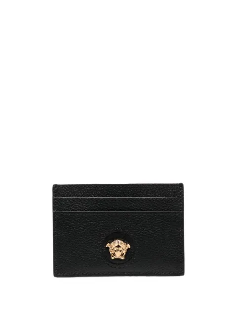 Versace La Medusa leather card holder Black DP3I057DVIT2T