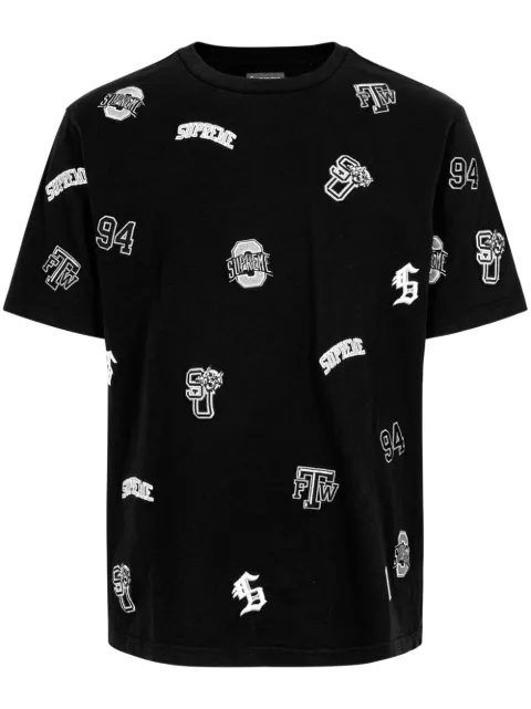 Supreme University short-sleeve T-shirt Black SU11819