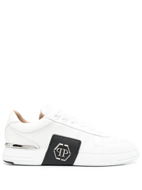 Philipp Plein hexagonal low-top sneakers White FABSUSC0272PLE010N