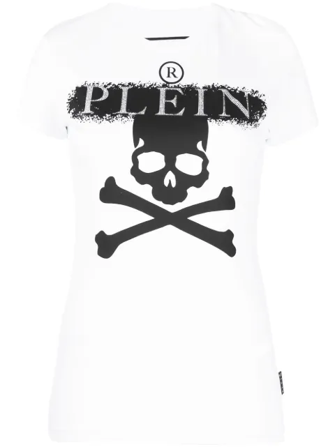 Philipp Plein skull-print short-sleeve T-shirt White FABCWTK2512PJY002N