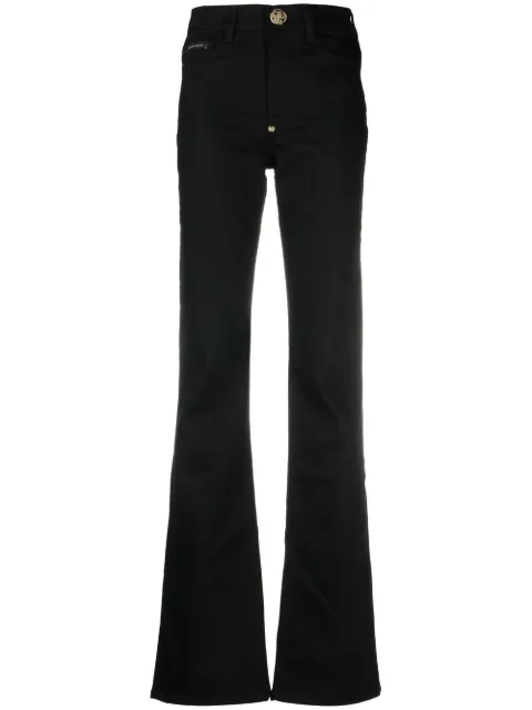 Philipp Plein high-waisted flared jeans Black FABCWDT2154PDE004N