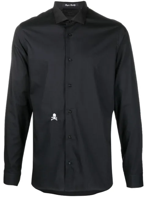 Philipp Plein shirt Sugar Daddy cut LS Skull Black FABCMRP1803PTE003N