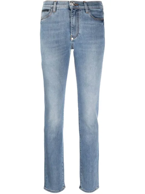 Philipp Plein mid-rise slim-cut jeans Blue FABCWDT2165PDE004N